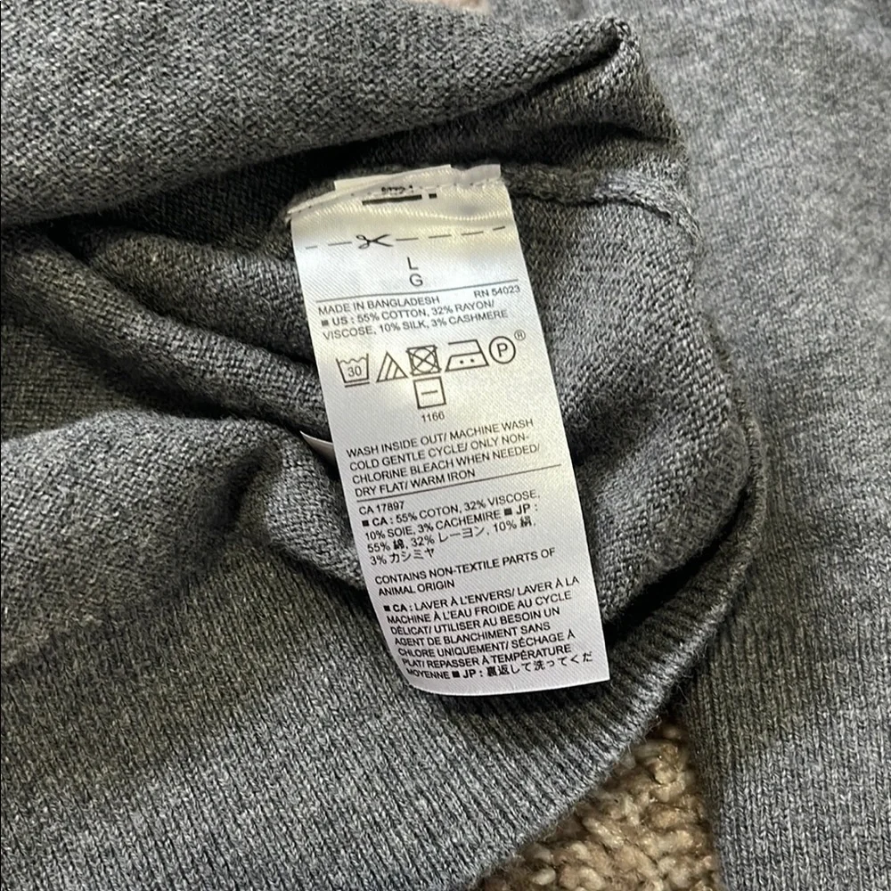 Men's Gray Banana Republic V-Neck Sweater